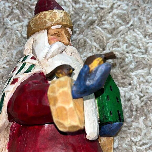 Jim Shore Santa Christmas Ornament Birds Birdhouse Roosters Enesco 2002 - Picture 5 of 16